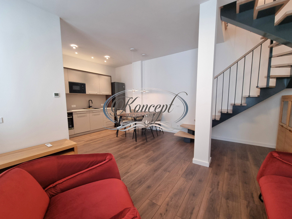 Apartament pe 2 niveluri, curte comuna, finisaje premium, zona Semicentrala