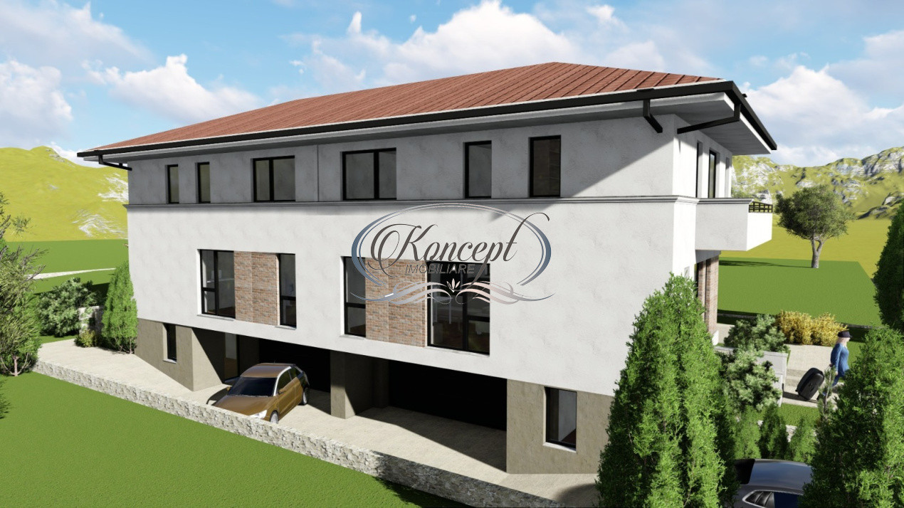 Duplex cu panouri fotovoltaice si panorama in Dambul Rotund