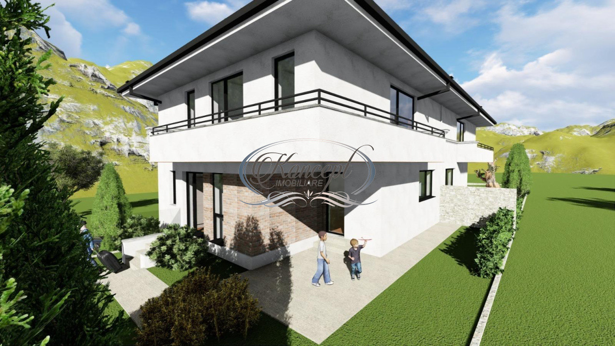 Duplex cu panouri fotovoltaice si panorama in Dambul Rotund