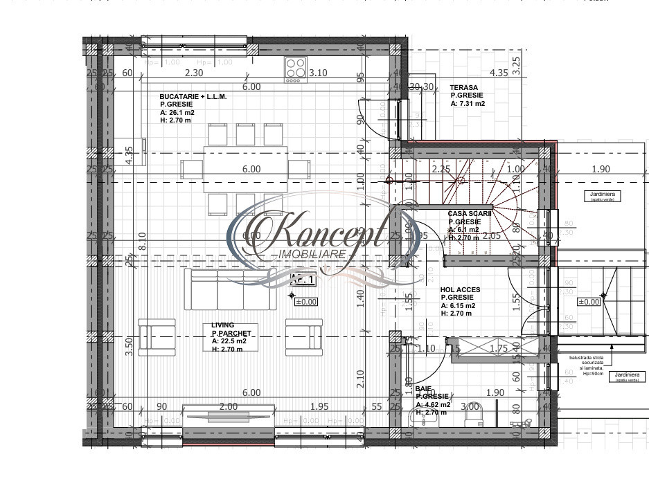 Duplex cu panouri fotovoltaice si panorama in Dambul Rotund