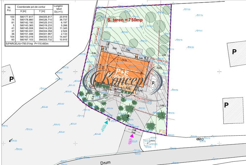 Teren autorizat pentru casa in Feleacu