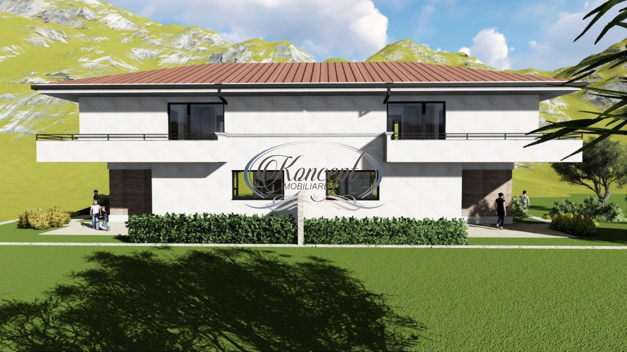 Duplex cu teren generos si panouri fotovoltaice in Dambul Rotund