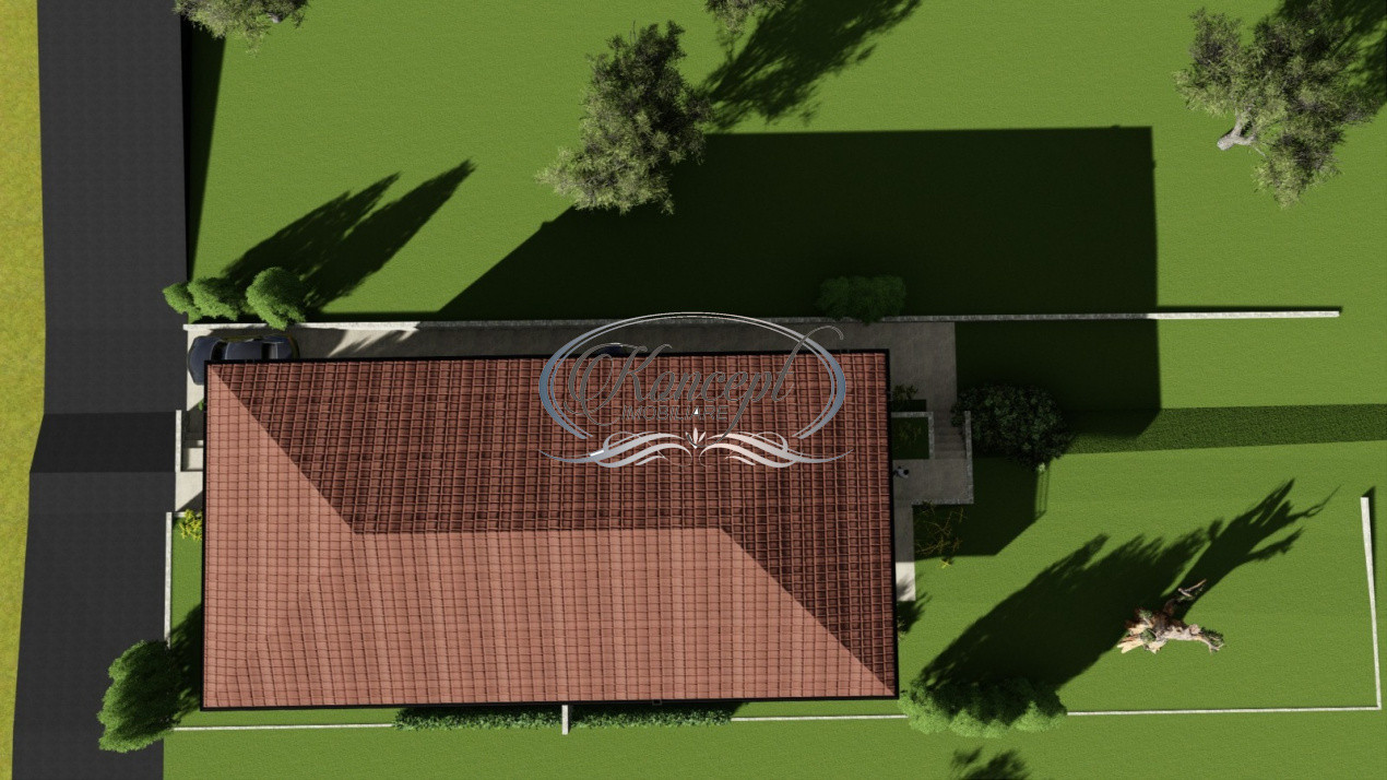 Duplex cu teren generos si panouri fotovoltaice in Dambul Rotund