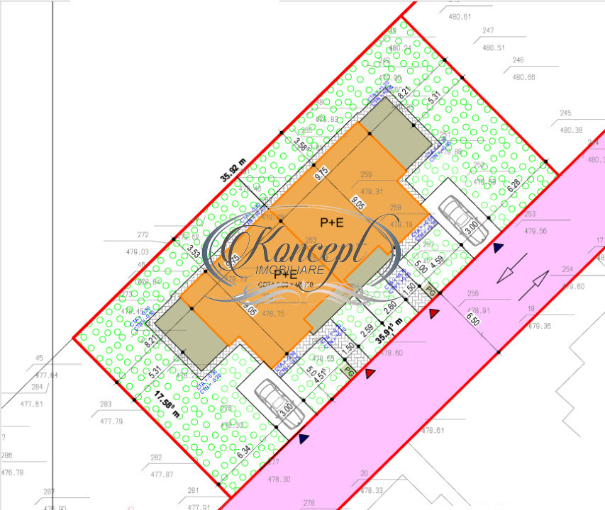 Duplex spatios cu acces rapid spre Cluj, la intrare in Chinteni