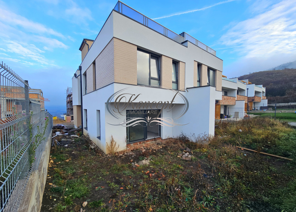 Duplex cu arhitectura moderna si curte privata in Floresti