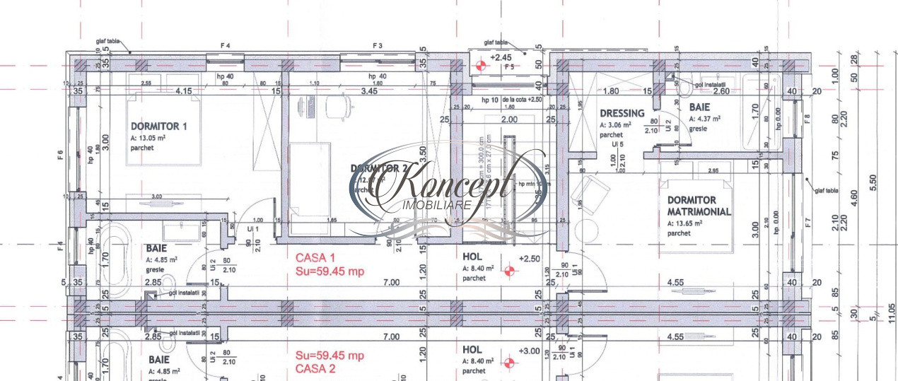 Duplex cu arhitectura moderna si curte privata in Floresti
