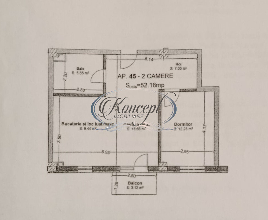 Apartament luminos cu orientare sudica in New City Floresti