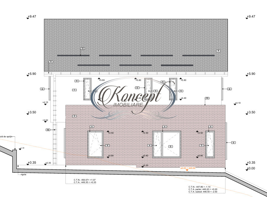 Teren autorizat cu proiect premium pentru casa individuala in Tauti