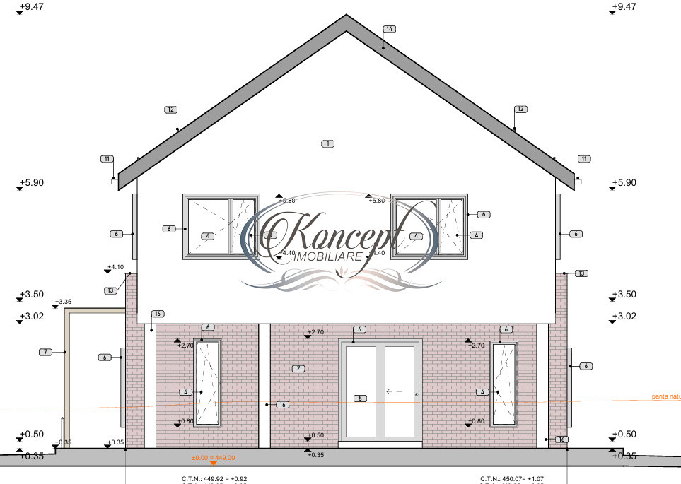 Teren autorizat cu proiect premium pentru casa individuala in Tauti
