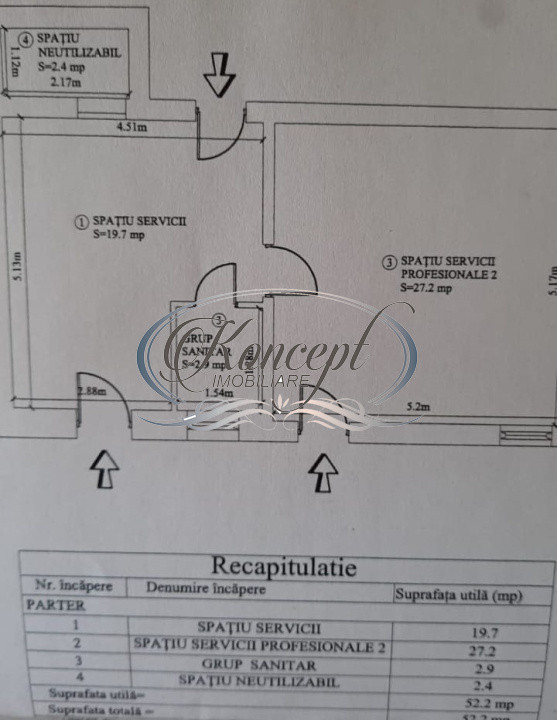 Spatiu pentru servicii cu expunere stradala si acces facil