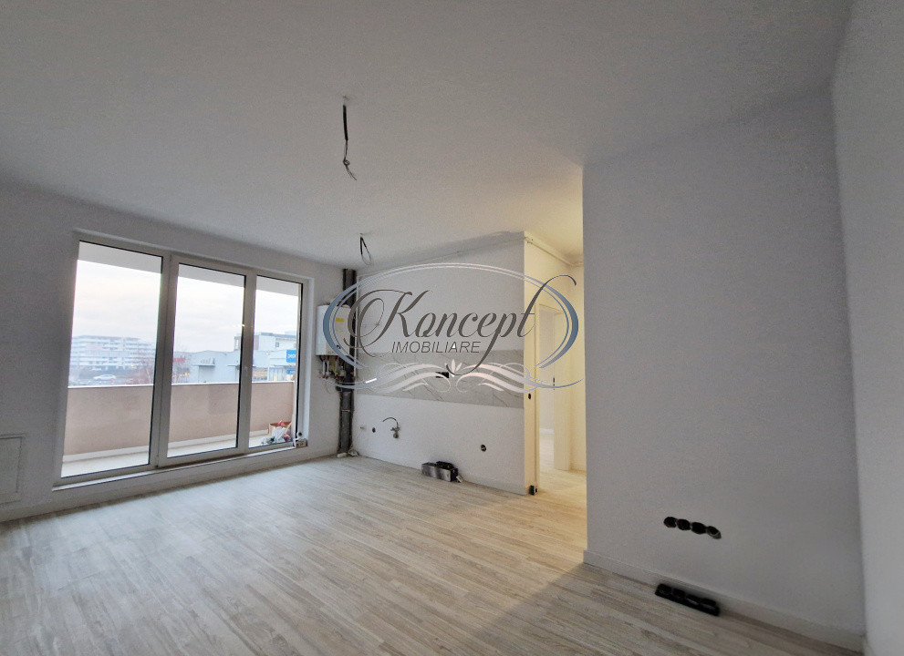 Apartament cu balcon generos, in bloc nou, strada Cetatii, Floresti