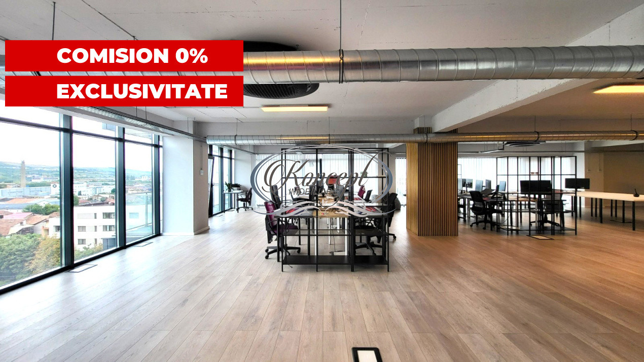 Birou premium in Marasti, etaj integral, acces 24/7 securizat