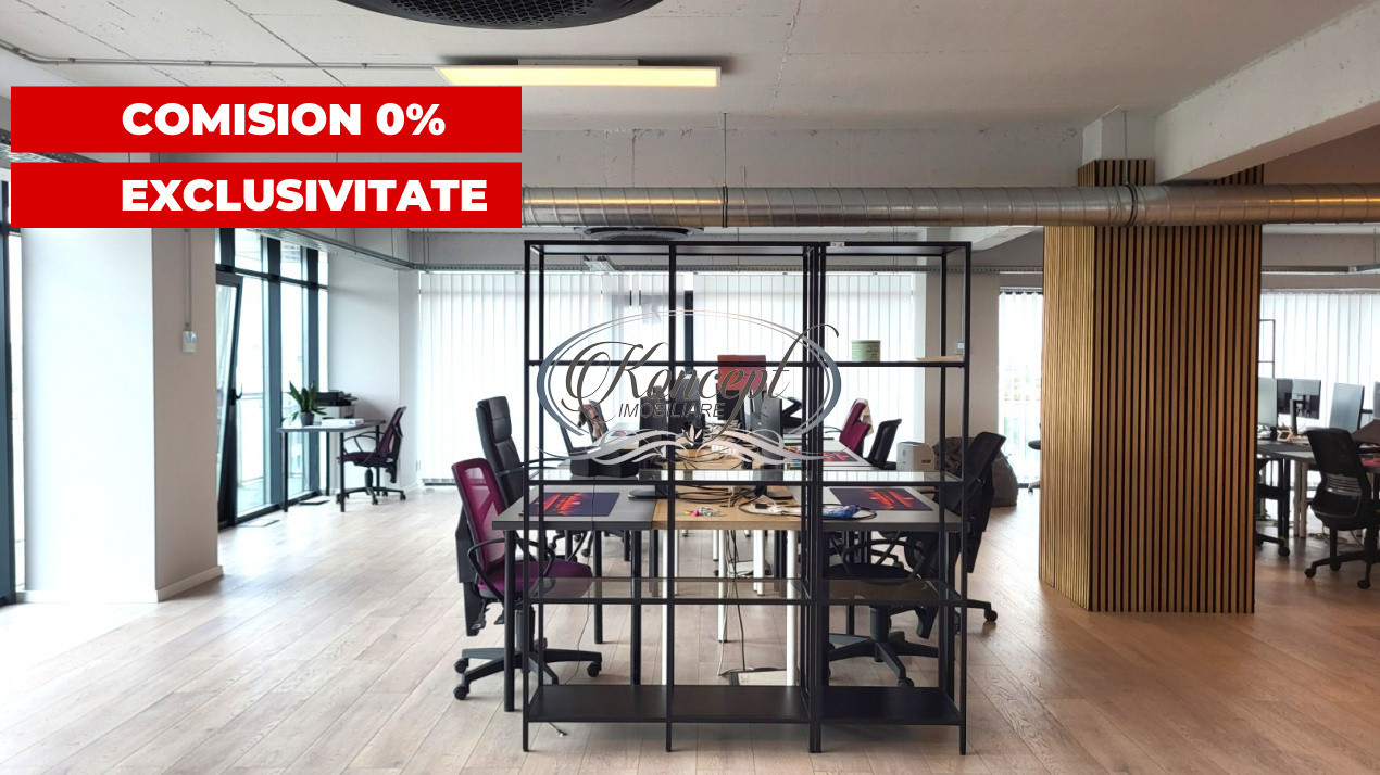Birou premium in Marasti, etaj integral, acces 24/7 securizat