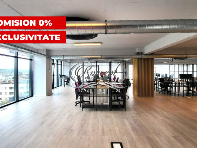 Birou premium in Marasti, etaj integral, acces 24/7 securizat