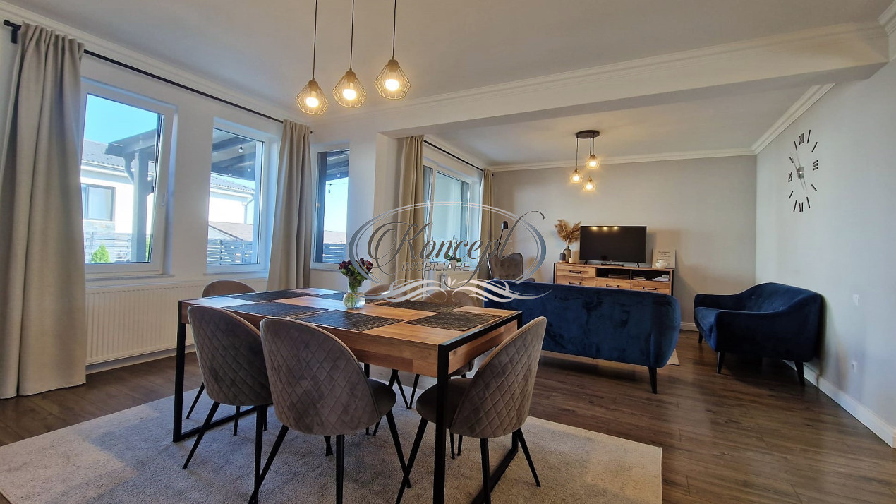 Duplex elegant cu 3 dormitoare si curte generoasa in Voronet