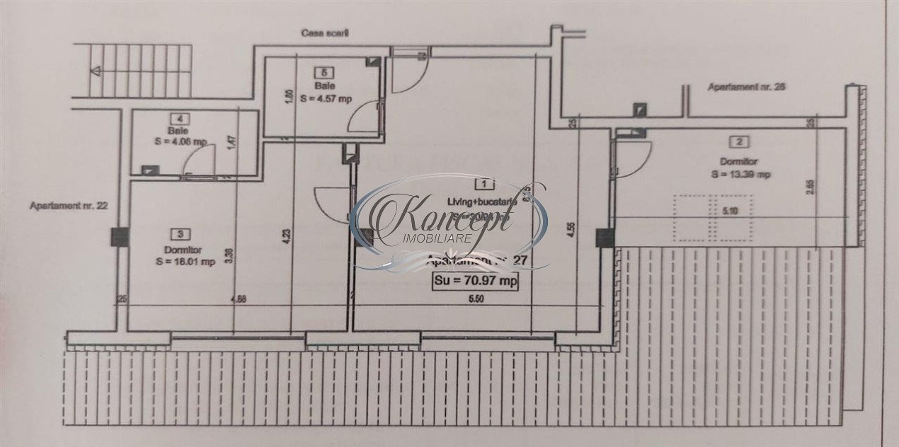 Apartament cu parcare pe strada Tautiului