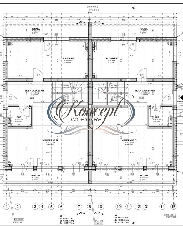 Casa exclusivista cu terasa si vedere panoramica