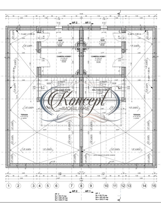 Casa exclusivista cu terasa si vedere panoramica