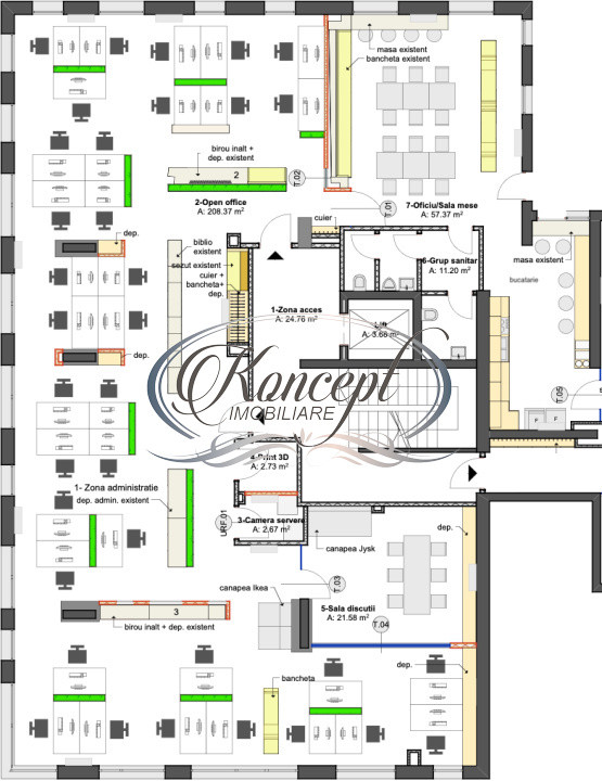 Birouri premium, cu parcare, strada Avram Iancu