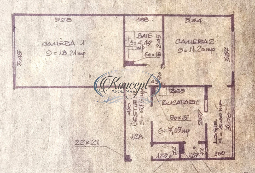 Apartament decomandat, la etajul 1