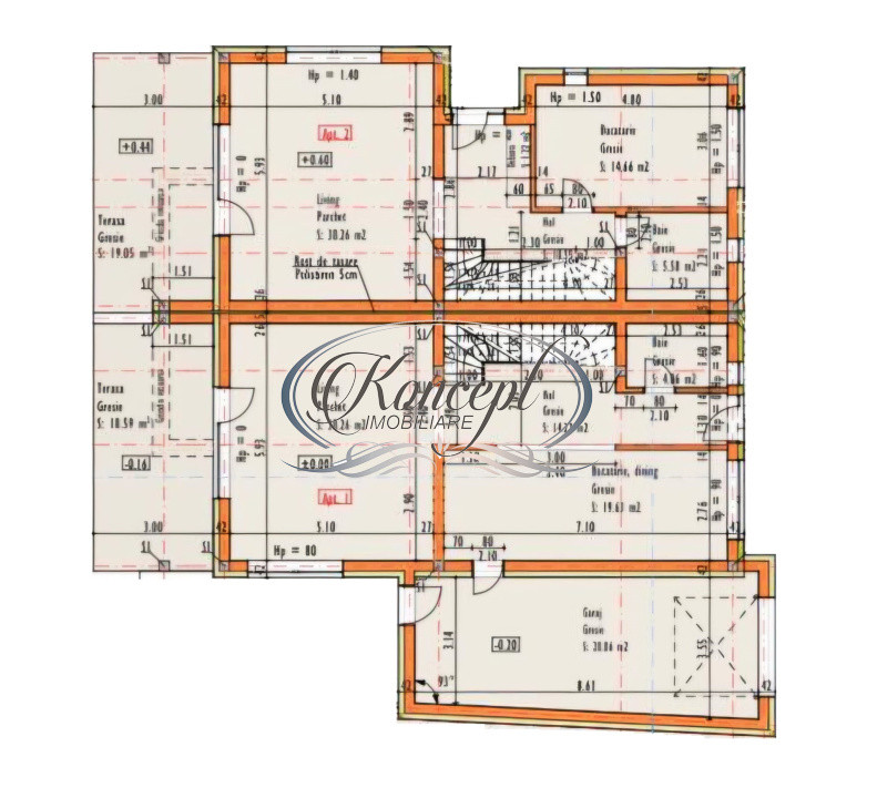 Duplex modern cu terasa si curte privata in Borhanci