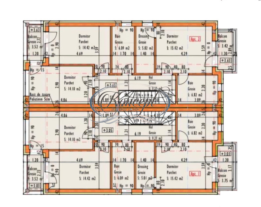 Duplex modern cu terasa si curte privata in Borhanci