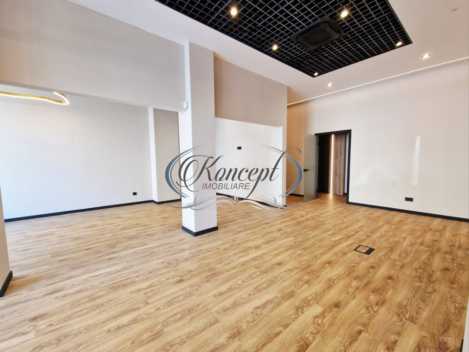 Spatiu comercial open-space cu vitrina generoasa