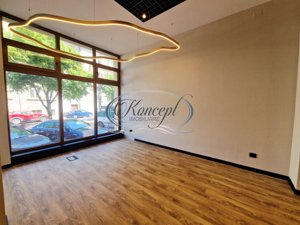 Spatiu comercial open-space cu vitrina generoasa