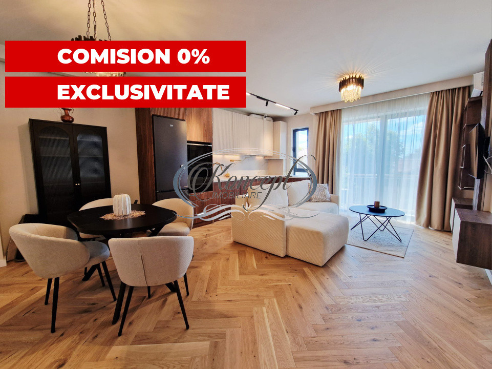 0% comision. Apartament nou mobilat, 2 minute de centrul Clujului