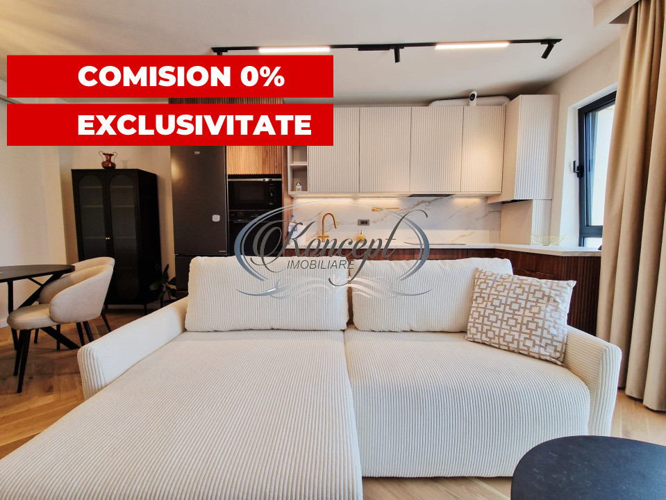 0% comision. Apartament nou mobilat, 2 minute de centrul Clujului