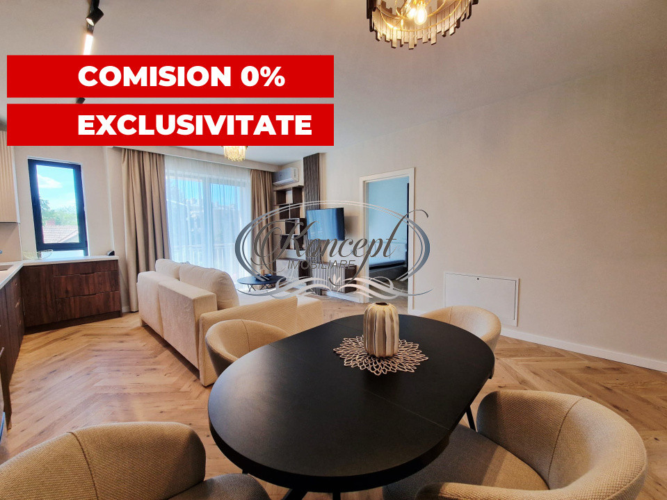 0% comision. Apartament nou mobilat, 2 minute de centrul Clujului