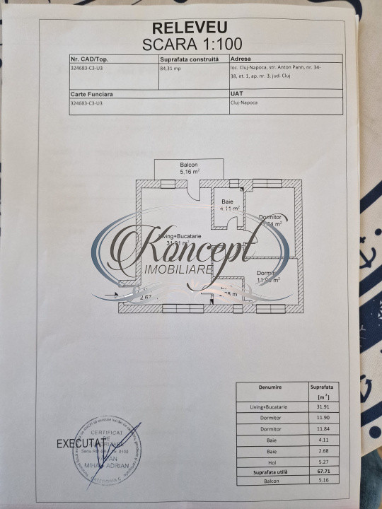 Apartament spatios cu 2 garaje in Piata Abator