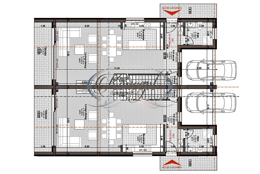 Duplex deosebit in Chinteni, cu CF