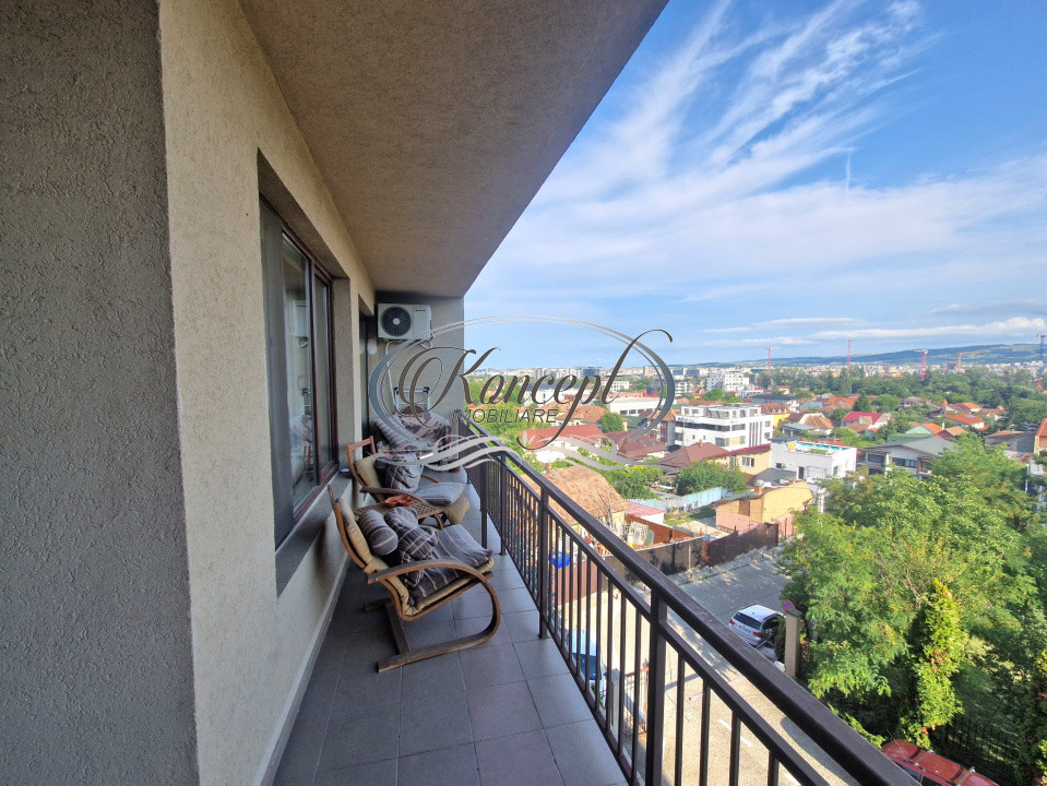 Apartament luminos cu balcon generos si panorama deosebita, in Dambul Rotund