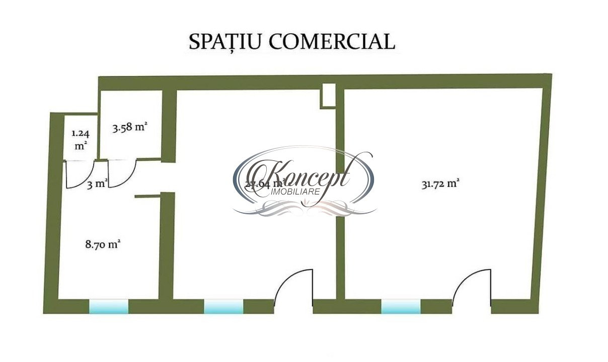 Spatiu comercial/birouri, Semicentral