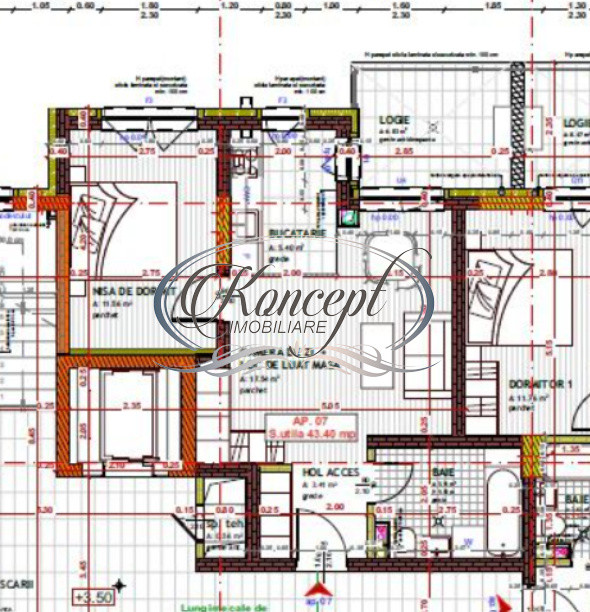 Apartament 2 camere, bloc nou in Floresti