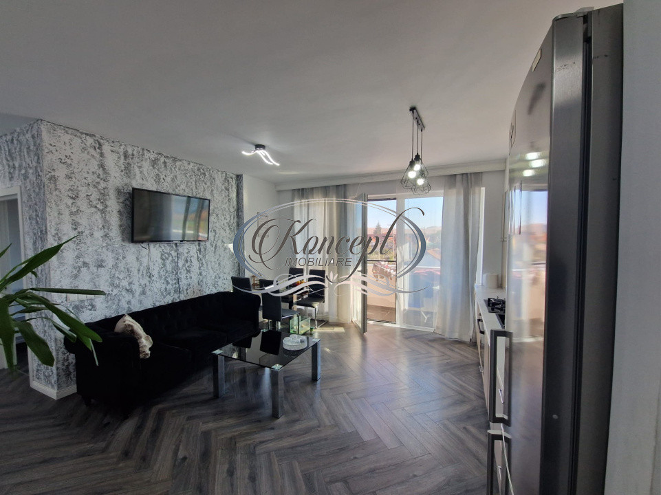 Apartament 3 camere, mobilat si utilat, bloc nou in Apahida