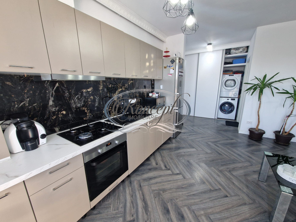 Apartament 3 camere, mobilat si utilat, bloc nou in Apahida