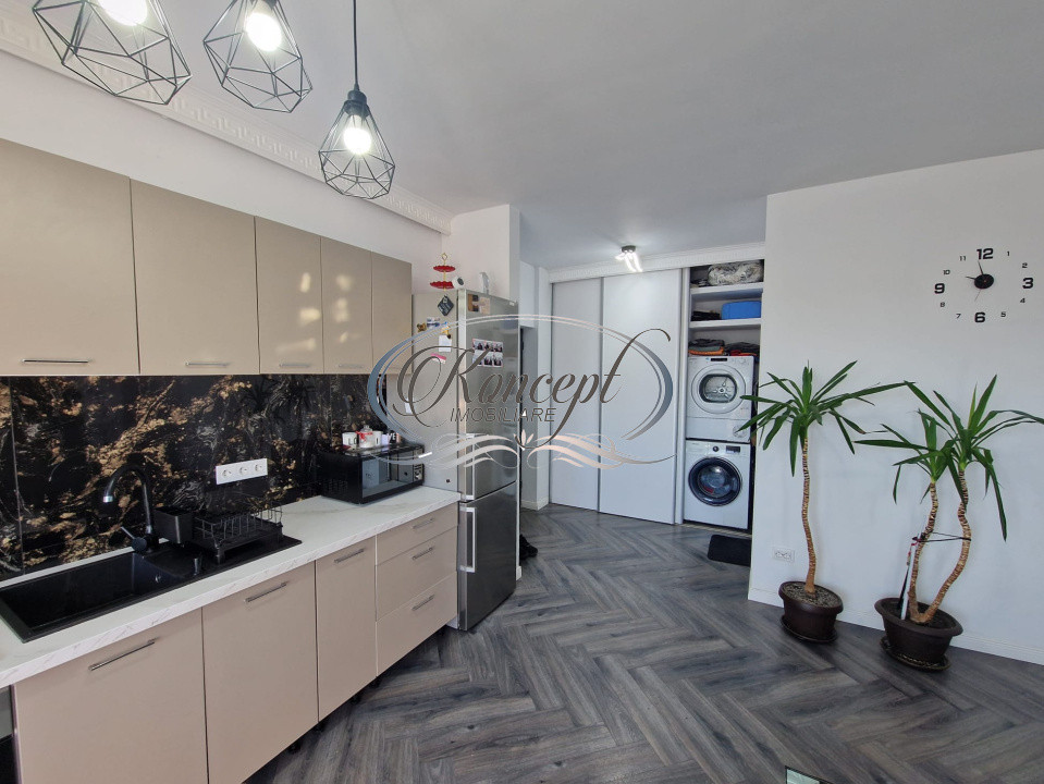 Apartament 3 camere, mobilat si utilat, bloc nou in Apahida
