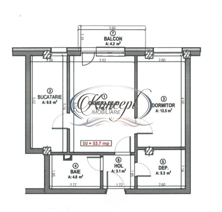 Apartament cu 2 camere si dressing, bloc nou, cu loc de parcare, Floresti