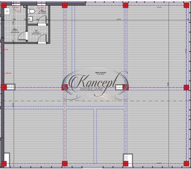 Spatiu comercial in constructie noua