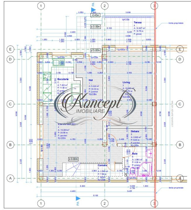 Duplex la cheie, zona de case