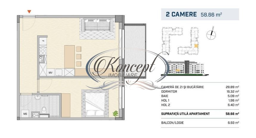 Apartament finisat cu CF