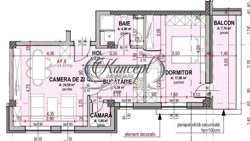 Apartament spatios, in zona Somesului