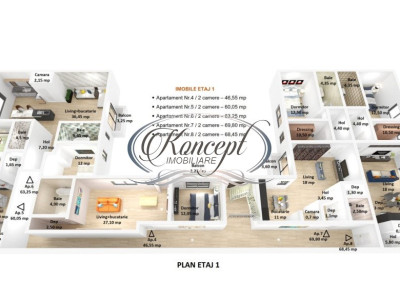 Apartament in bloc nou la 2 minute de Ira