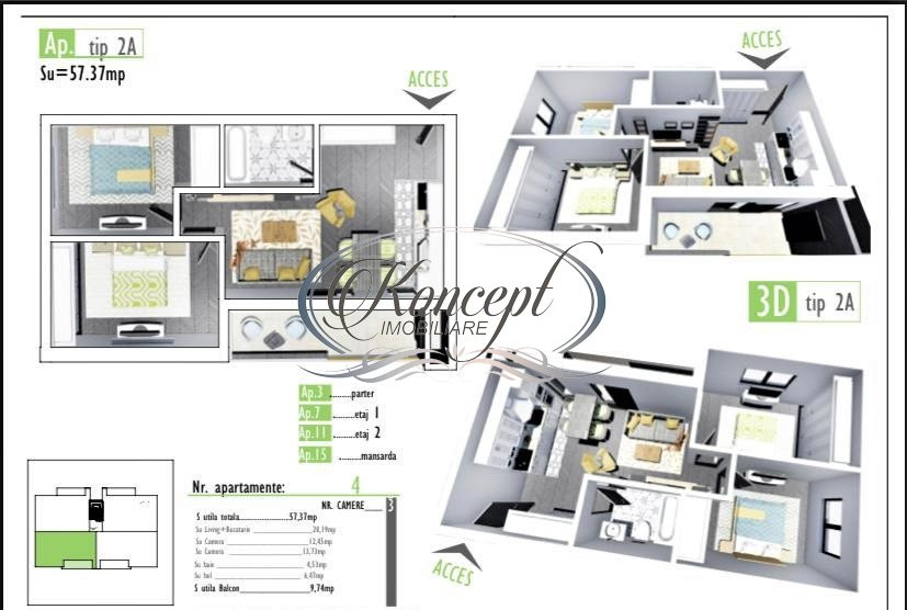 Apartament finisat in Apahida