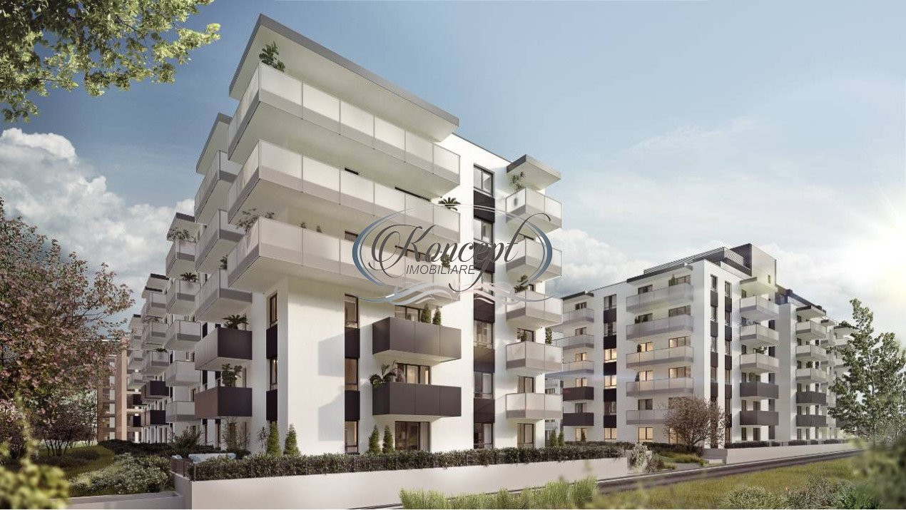 Apartament superfinisat cu gradina