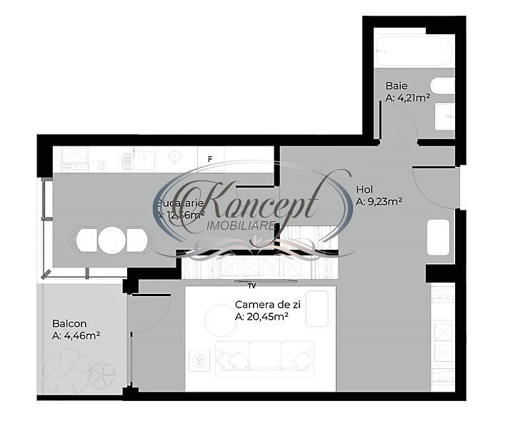 Apartament semifinisat pe strada Soporului